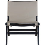 Rawlins Vegan Leather Upholstered Accent Chair in Taupe
