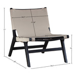 Rawlins Vegan Leather Upholstered Accent Chair in Taupe