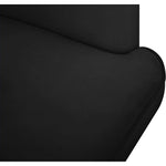 Rays Velvet Upholstered Accent Chair in Black