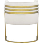 Rays Velvet Upholstered Accent Chair in Cream