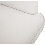Rays Velvet Upholstered Accent Chair in Cream