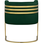 Rays Velvet Upholstered Accent Chair in Green