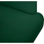Rays Velvet Upholstered Accent Chair in Green