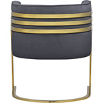 Rays Velvet Upholstered Accent Chair in Grey