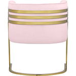 Rays Velvet Upholstered Accent Chair in Pink
