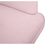 Rays Velvet Upholstered Accent Chair in Pink