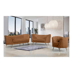 Margo Velvet Upholstered Chair in Saddle