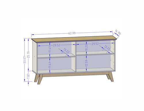 Yonkers 63" Sideboard in White