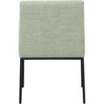 Reeves Chenille Fabric Upholstered Dining Arm Chair in Mint