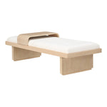 Arlington Chenille Fabric Upholstered Bench in Cream