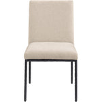 Reeves Chenille Fabric Upholstered Dining Side Chair in Beige