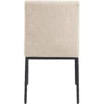 Reeves Chenille Fabric Upholstered Dining Side Chair in Beige