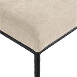 Reeves Chenille Fabric Upholstered Dining Side Chair in Beige