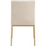 Reeves Chenille Fabric Upholstered Dining Side Chair in Beige