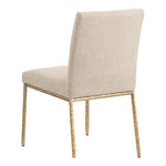 Reeves Chenille Fabric Upholstered Dining Side Chair in Beige