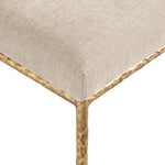 Reeves Chenille Fabric Upholstered Dining Side Chair in Beige