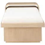 Arlington Chenille Fabric Upholstered Bench in Cream