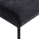 Reeves Chenille Fabric Upholstered Dining Side Chair in Black