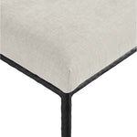 Reeves Chenille Fabric Upholstered Dining Side Chair in Cream