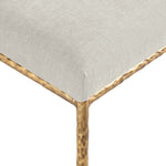 Reeves Chenille Fabric Upholstered Dining Side Chair in Cream