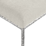 Reeves Chenille Fabric Upholstered Dining Side Chair in Cream