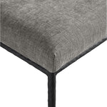 Reeves Chenille Fabric Upholstered Dining Side Chair in Grey