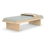 Arlington Chenille Fabric Upholstered Bench in Mint Green