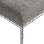 Reeves Chenille Fabric Upholstered Dining Side Chair in Grey