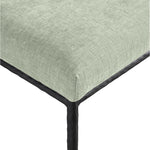 Reeves Chenille Fabric Upholstered Dining Side Chair in Mint