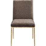 Reeves Chenille Fabric Upholstered Dining Side Chair in Brown