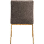 Reeves Chenille Fabric Upholstered Dining Side Chair in Brown