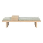 Arlington Chenille Fabric Upholstered Bench in Mint Green