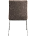 Reeves Chenille Fabric Upholstered Dining Side Chair in Brown