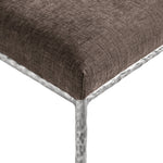 Reeves Chenille Fabric Upholstered Dining Side Chair in Brown
