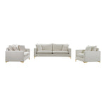 Naomi Velvet Upholstered Chair in Cream