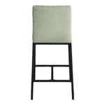 Reeves Chenille Fabric Upholstered Counter Stool in Mint