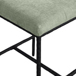 Reeves Chenille Fabric Upholstered Counter Stool in Mint