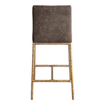 Reeves Chenille Fabric Upholstered Counter Stool in Brown