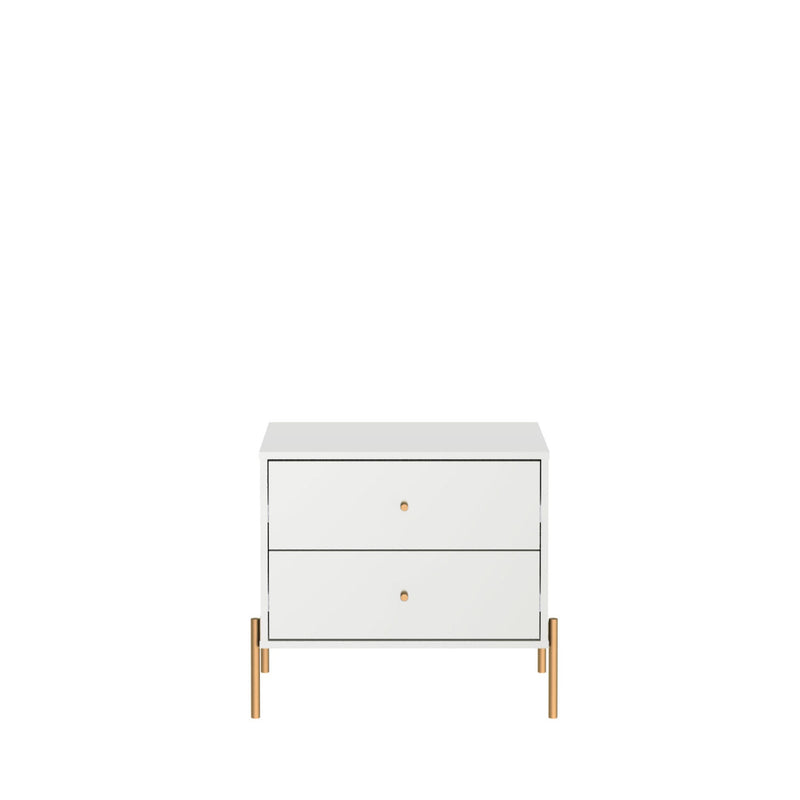 Jasper 25" Nightstand (2-Drawer) in White
