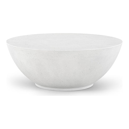 Reggio Concrete Indoor/Outdoor Coffee Table in White