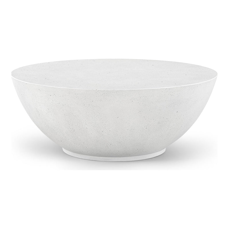 Reggio Concrete Indoor/Outdoor Coffee Table in White
