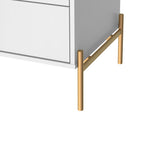 Jasper 25" Nightstand (2-Drawer) in White
