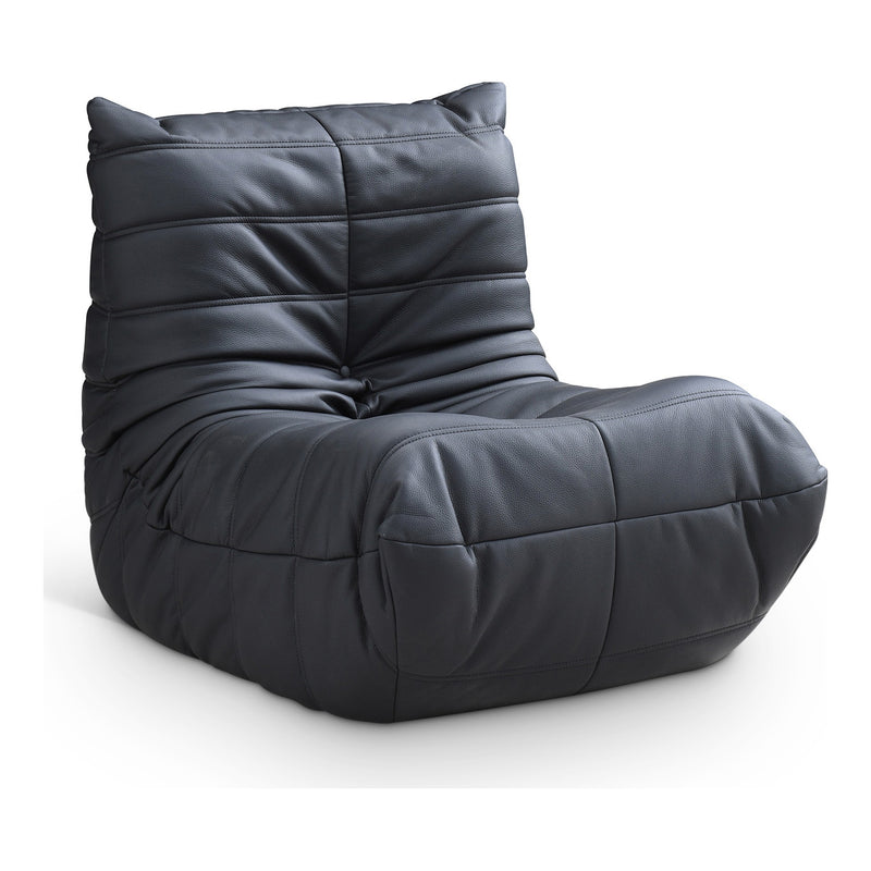 Relax Vegan Leather Upholstered Chair in Black