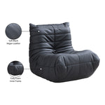 Relax Vegan Leather Upholstered Chair in Black