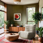 Relax Vegan Leather Upholstered Chair in Cream
