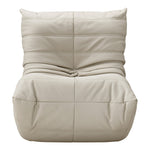 Relax Vegan Leather Upholstered Chair in Cream