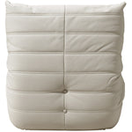 Relax Vegan Leather Upholstered Chair in Cream