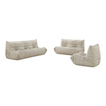 Relax Vegan Leather Upholstered Chair in Cream