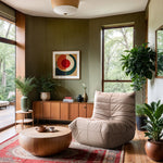 Relax Vegan Leather Upholstered Chair in Tan