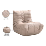 Relax Vegan Leather Upholstered Chair in Tan